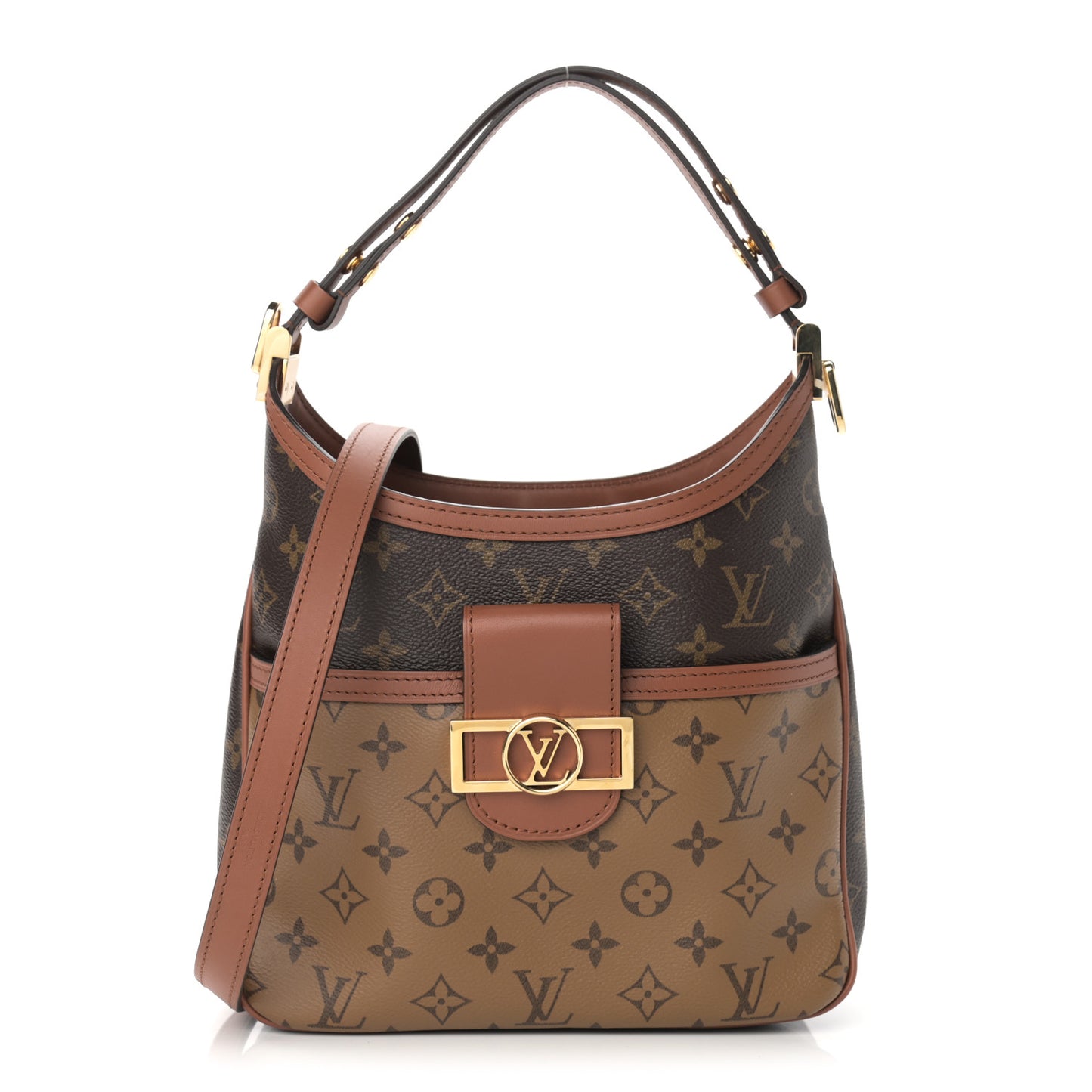 Reverse Monogram Dauphine Hobo PM