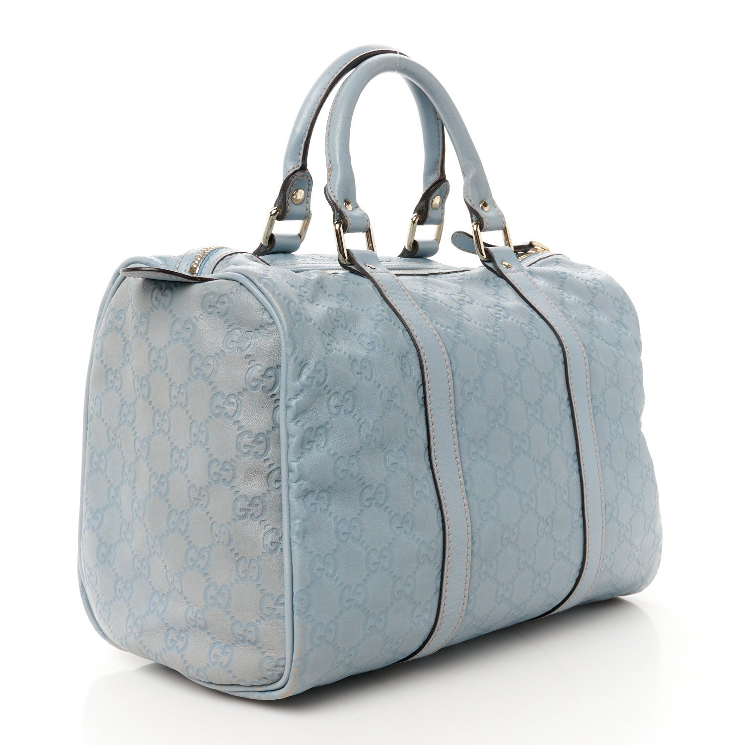 Gucci Guccissima Medium Joy Boston Light Blue 3 of 14