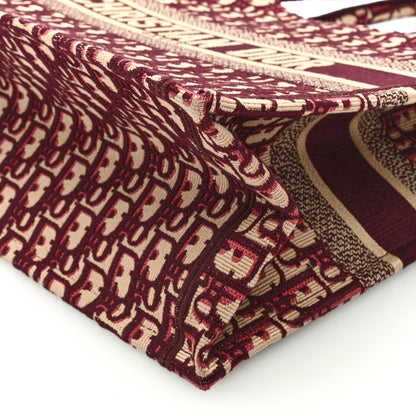 Christian Dior Oblique Medium Book Tote Burgundy Multicolor 8 of 8