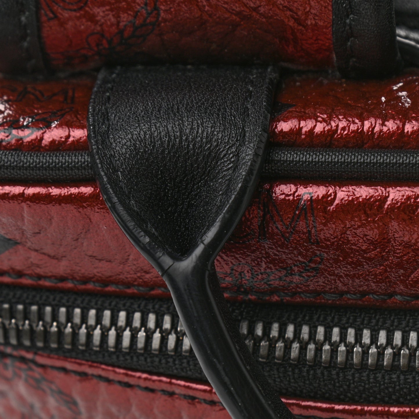 Metallic Visetos Medium Duke Backpack Scooter Red