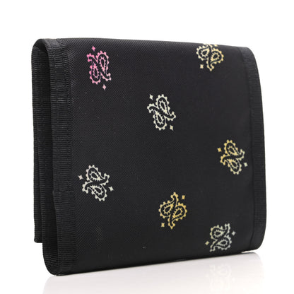 Saint Laurent Nylon Bandana Print Tiny Buffalo Wallet Black 3 of 8