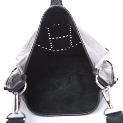 Hermes Taurillon Clemence Evelyne III GM Black 7 of 10