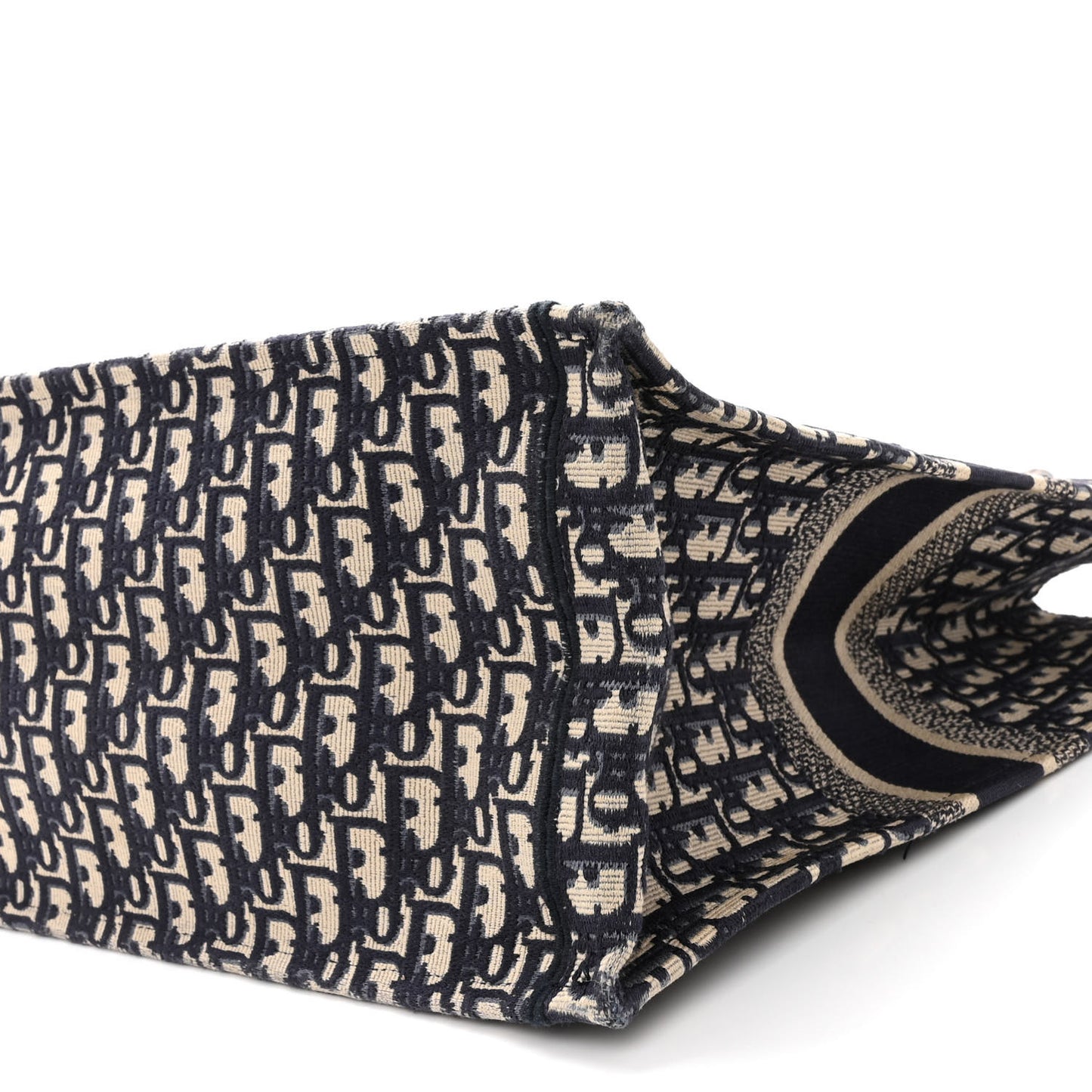 Oblique Book Tote Blue Multicolor