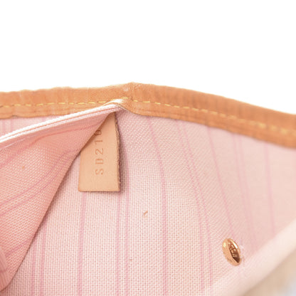 Louis Vuitton Damier Azur Neo Neverfull MM Rose Ballerine 9 of 15