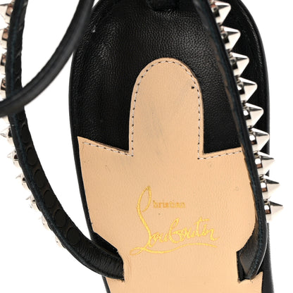 Christian Louboutin Kid Spiked So Me 100 Sandals 38 Black 8 of 12