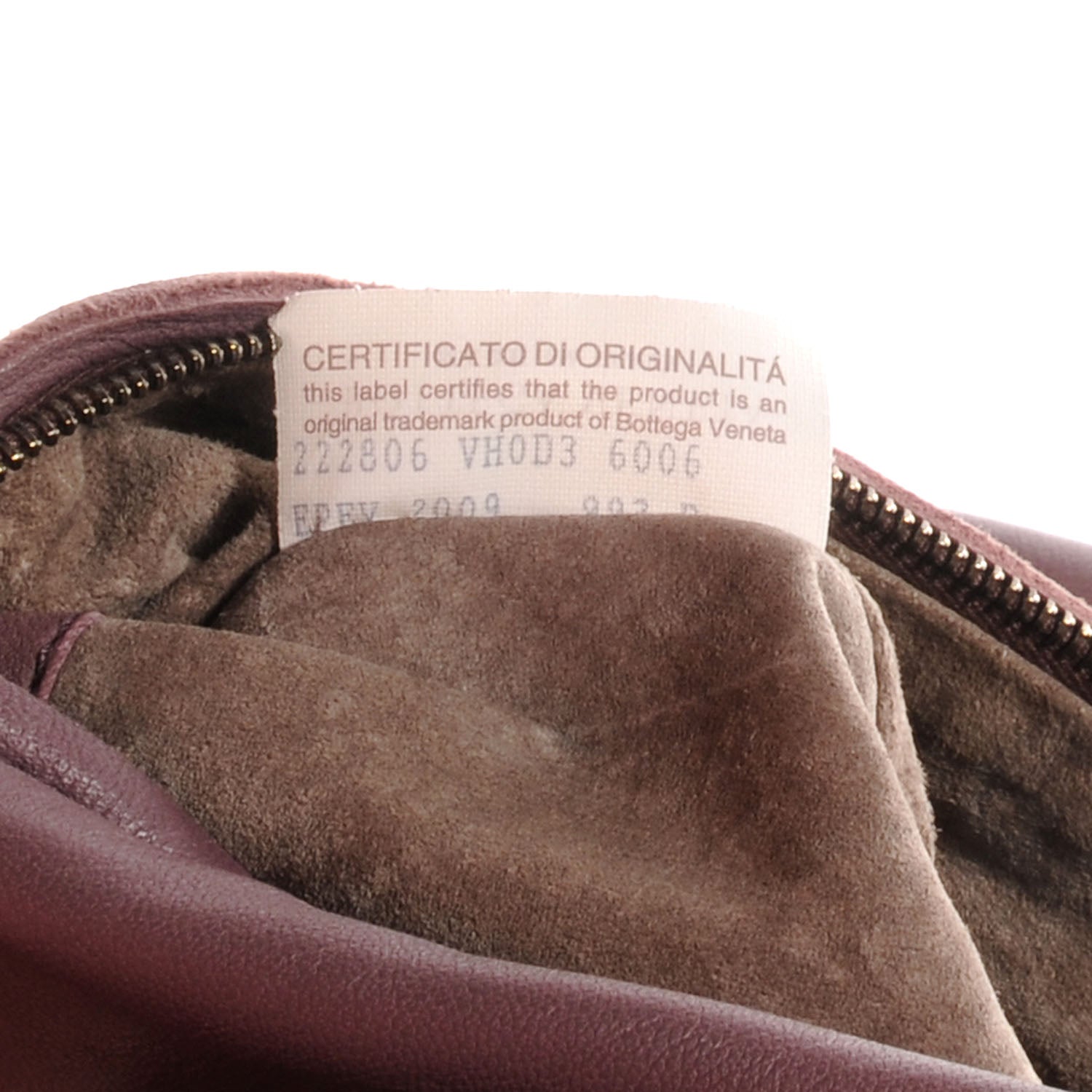 Bottega Veneta Lambskin Woven Small Loop Hobo Grape 8 of 8