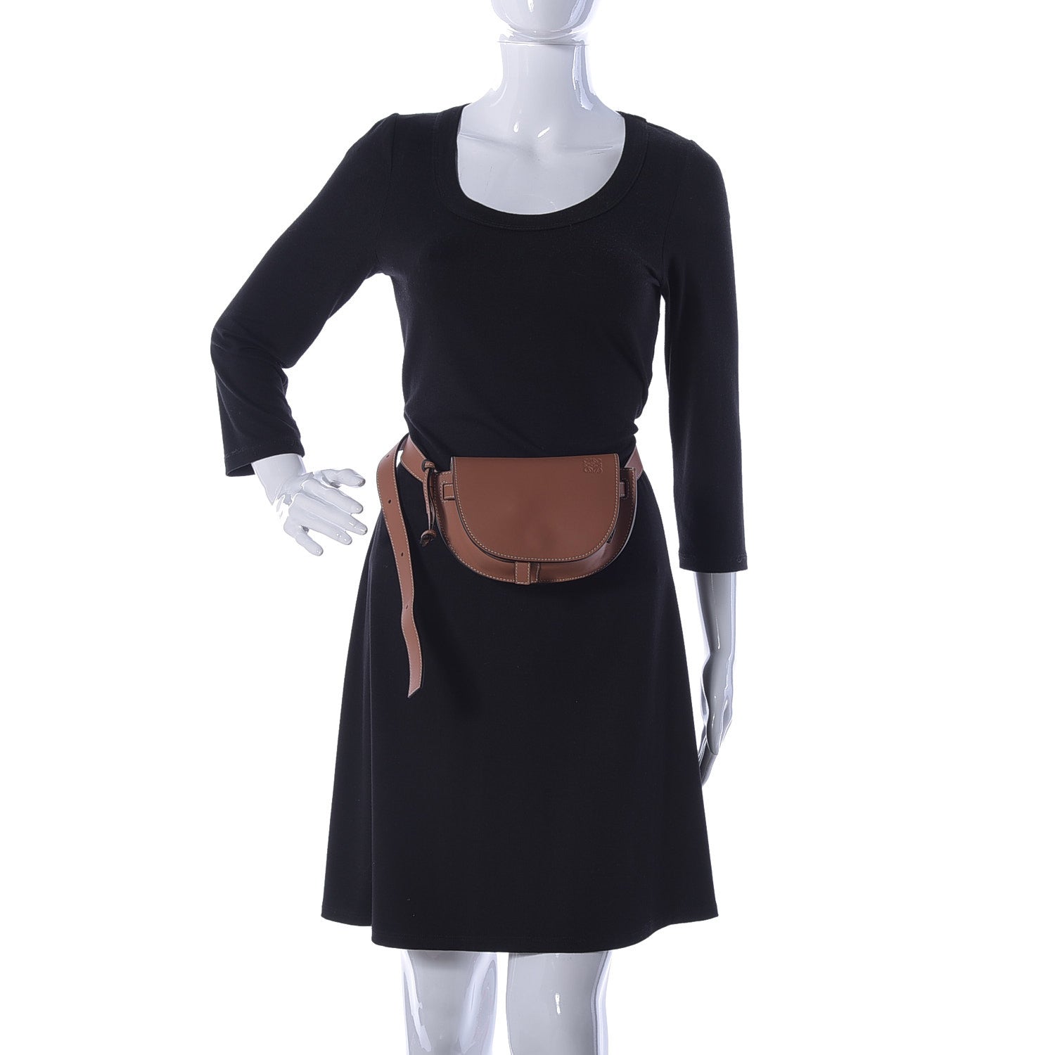 Loewe Calfskin Mini Gate Belt Bag Tan 2 of 11