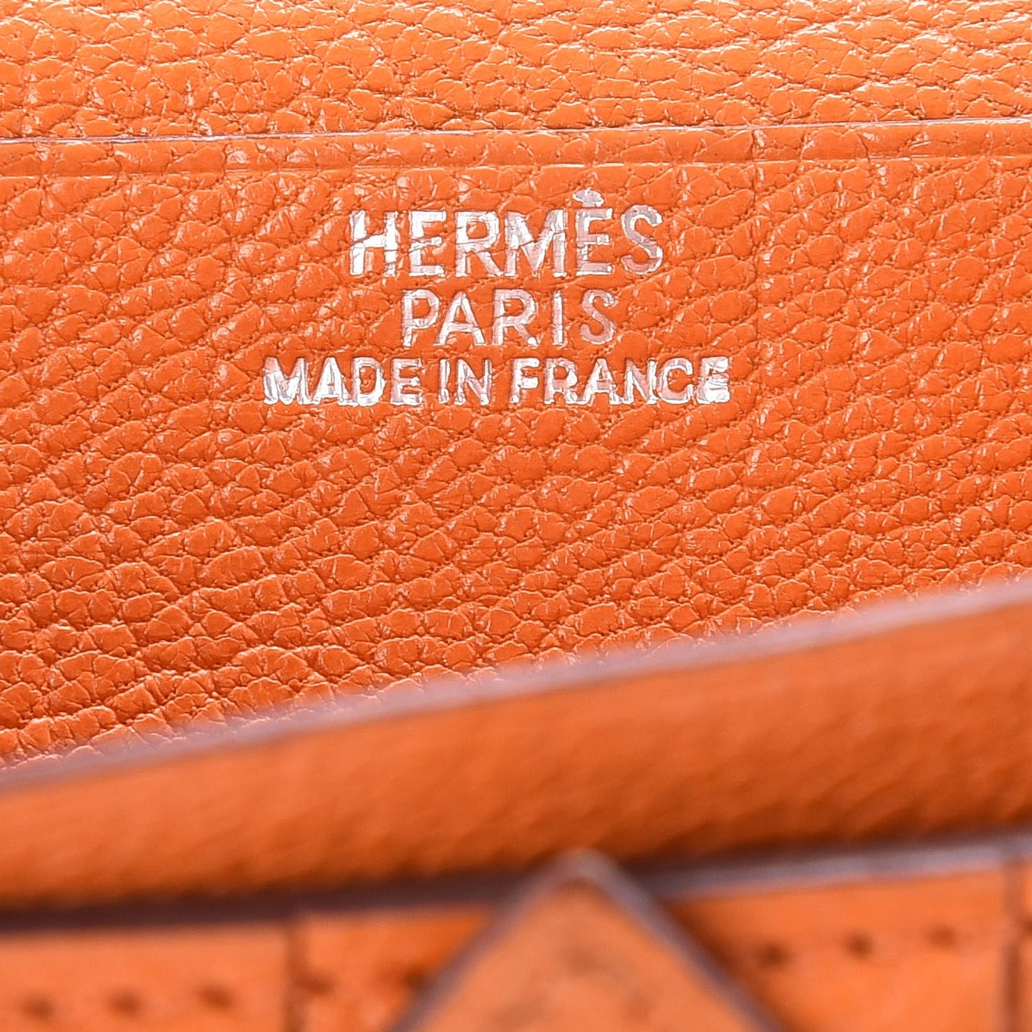 Chevre Mysore Bearn Gusset Wallet Orange