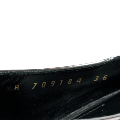 Saint Laurent Patent Tom 90 Dream Slingback Pumps 36 Argento 8 of 9