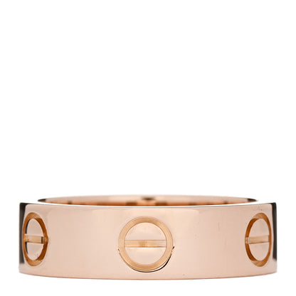 Cartier 18K Pink Gold 5.5mm LOVE Ring 53 6.5 3 of 5