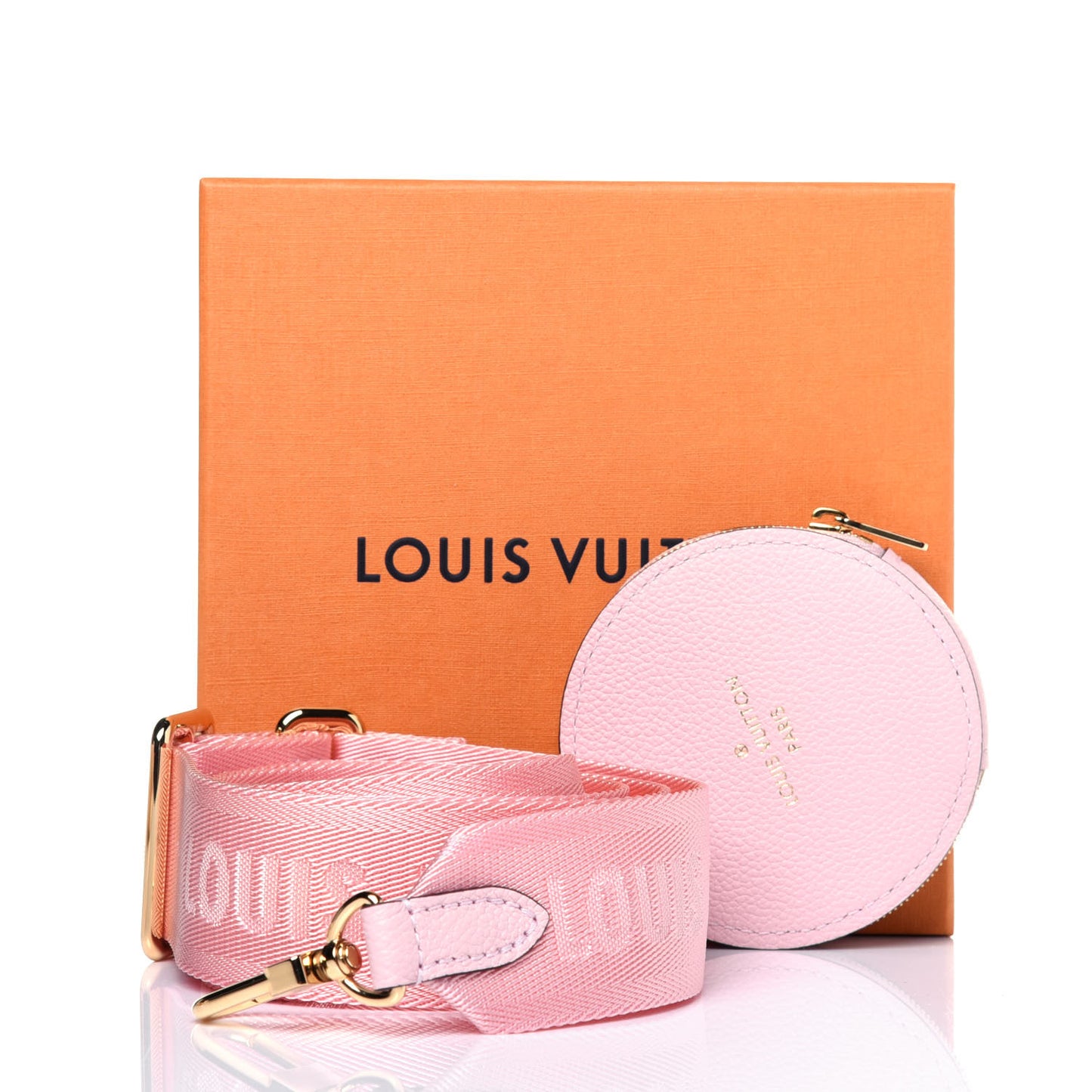 Monogram Papillon BB Bandouliere Shoulder Strap Rosebud