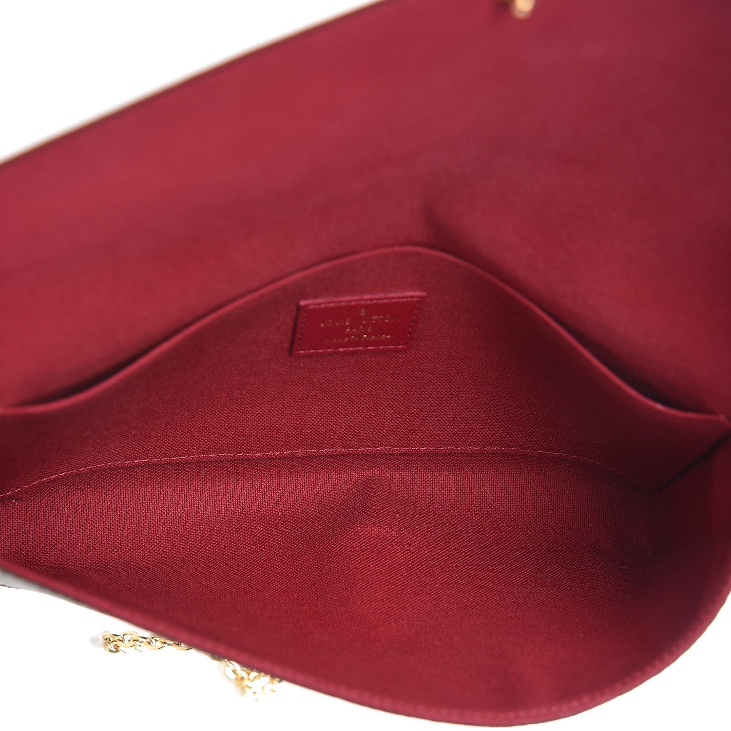 Louis Vuitton Monogram Pochette Felicie Chain Wallet Fuchsia 5 of 11
