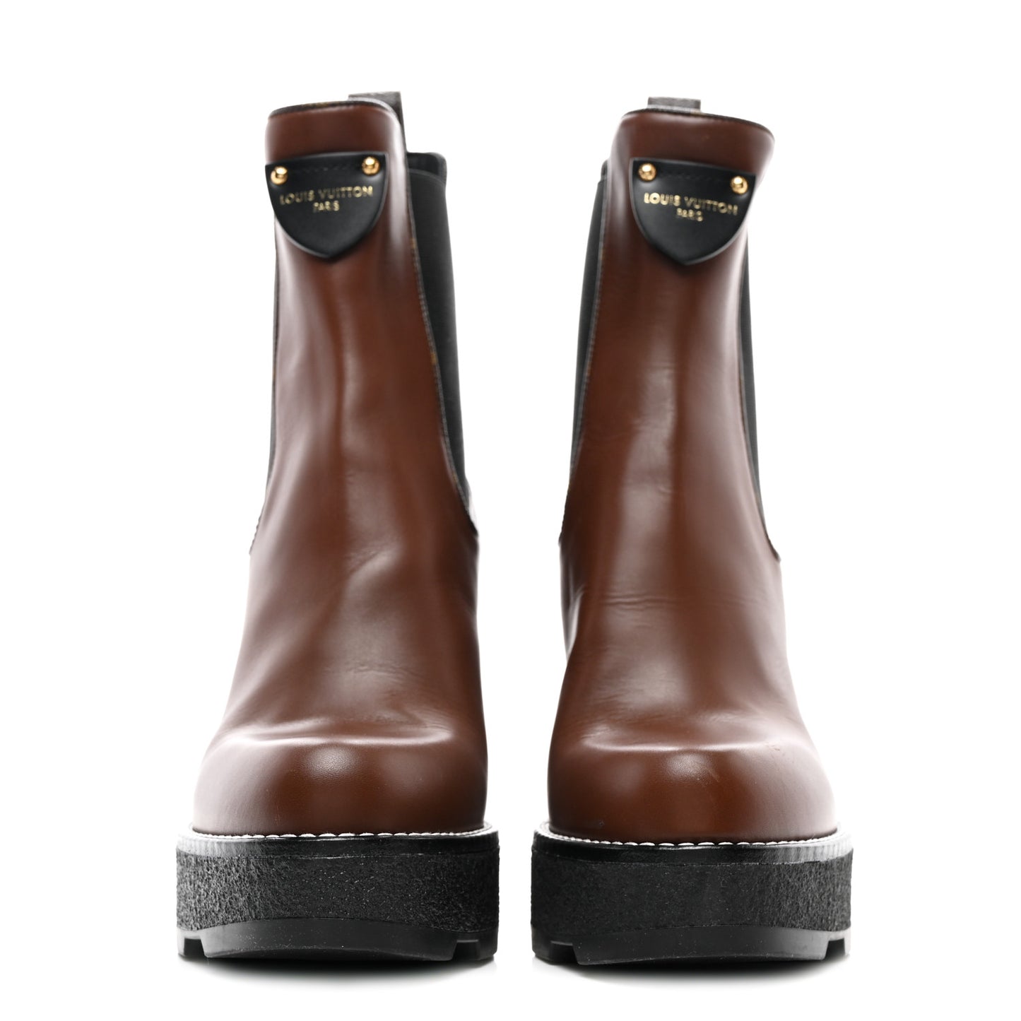 LV BEAUBOURG ANKLE BOOT 38.5 Cognac