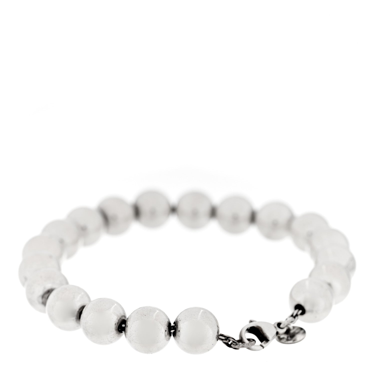 Tiffany Sterling Silver 10mm Hardwear Ball Bracelet 2 of 3