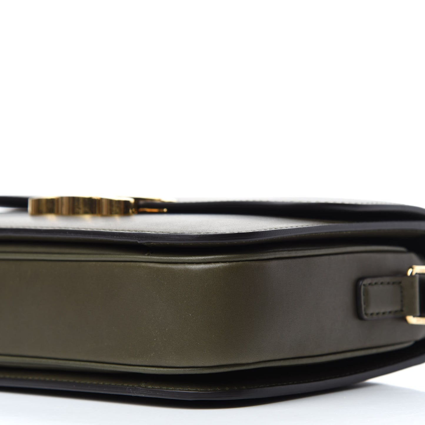 Shiny Calfskin Medium Triomphe Dark Olive