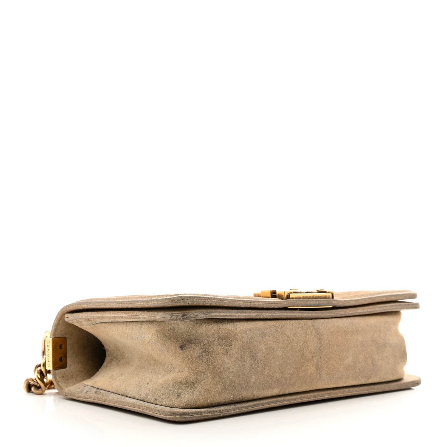 Chanel Iridescent Calfskin Quilted Medium Boy Flap Beige 4 of 14
