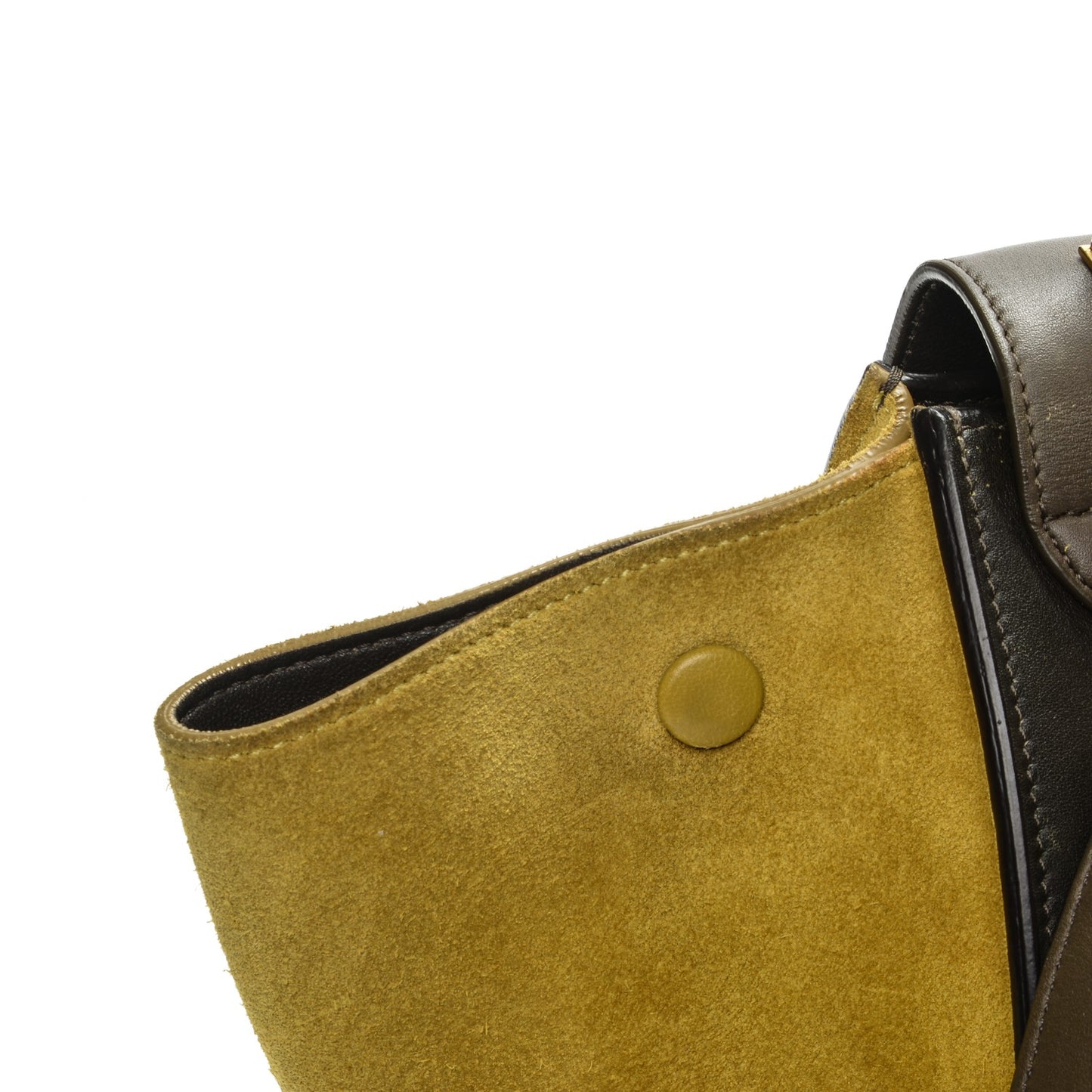 Smooth Calfskin Medium Tri-Color Trapeze Amber