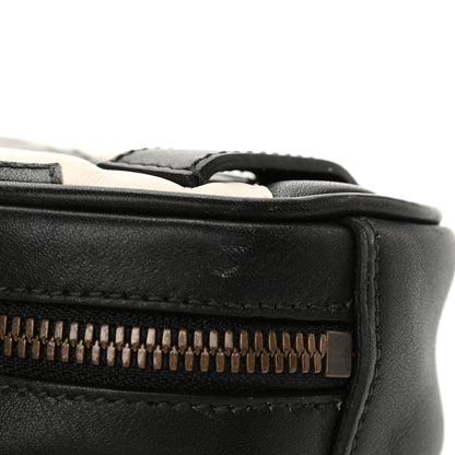 Gucci Calfskin Matelasse GG Marmont Belt Bag 85 34 Black White 11 of 11
