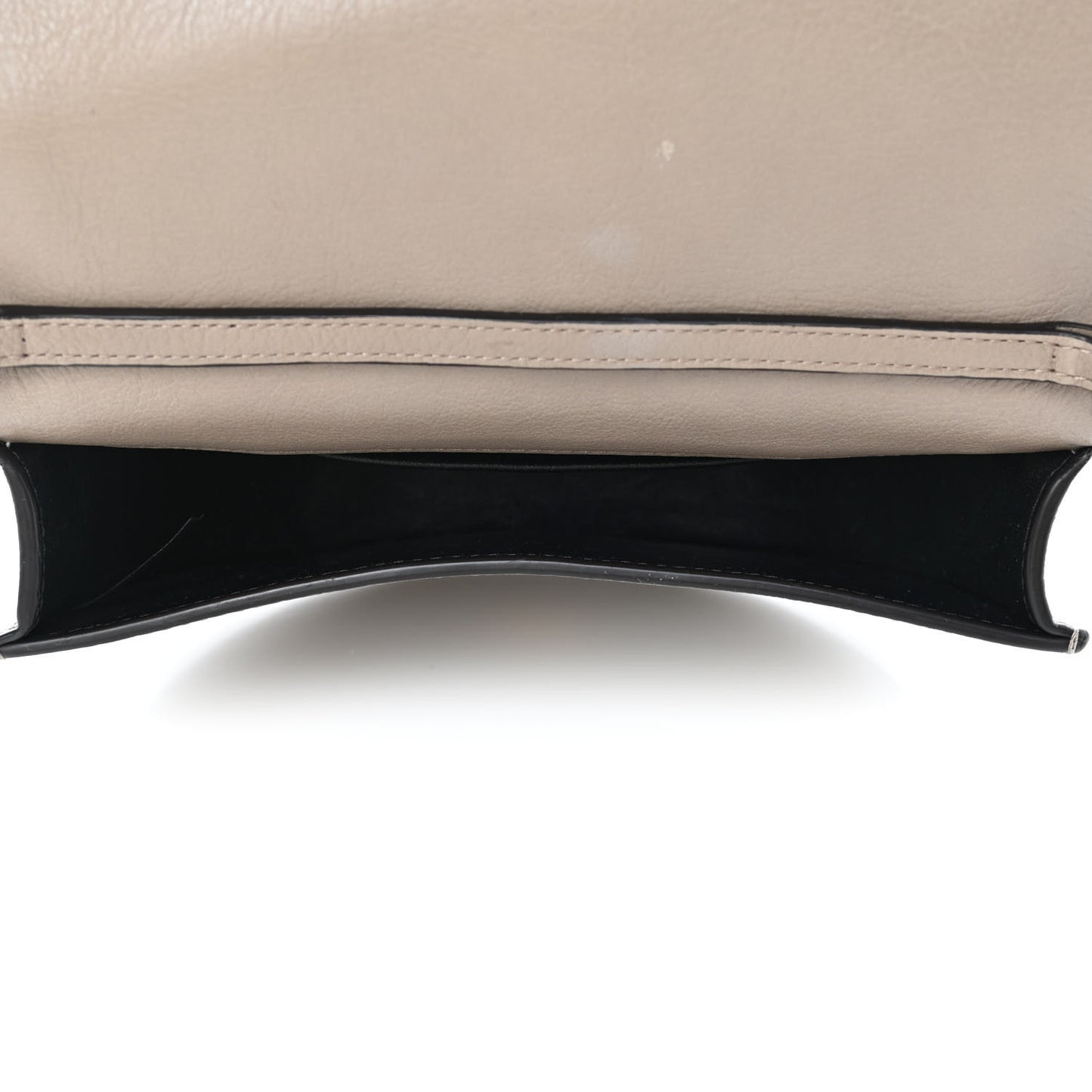 Calfskin Small Nile Bracelet Minaudiere Bag Motty Grey