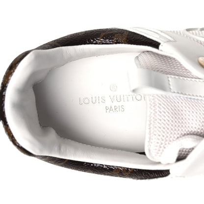Louis Vuitton Calfskin Monogram Run Away Sneakers 38.5 White 8 of 10