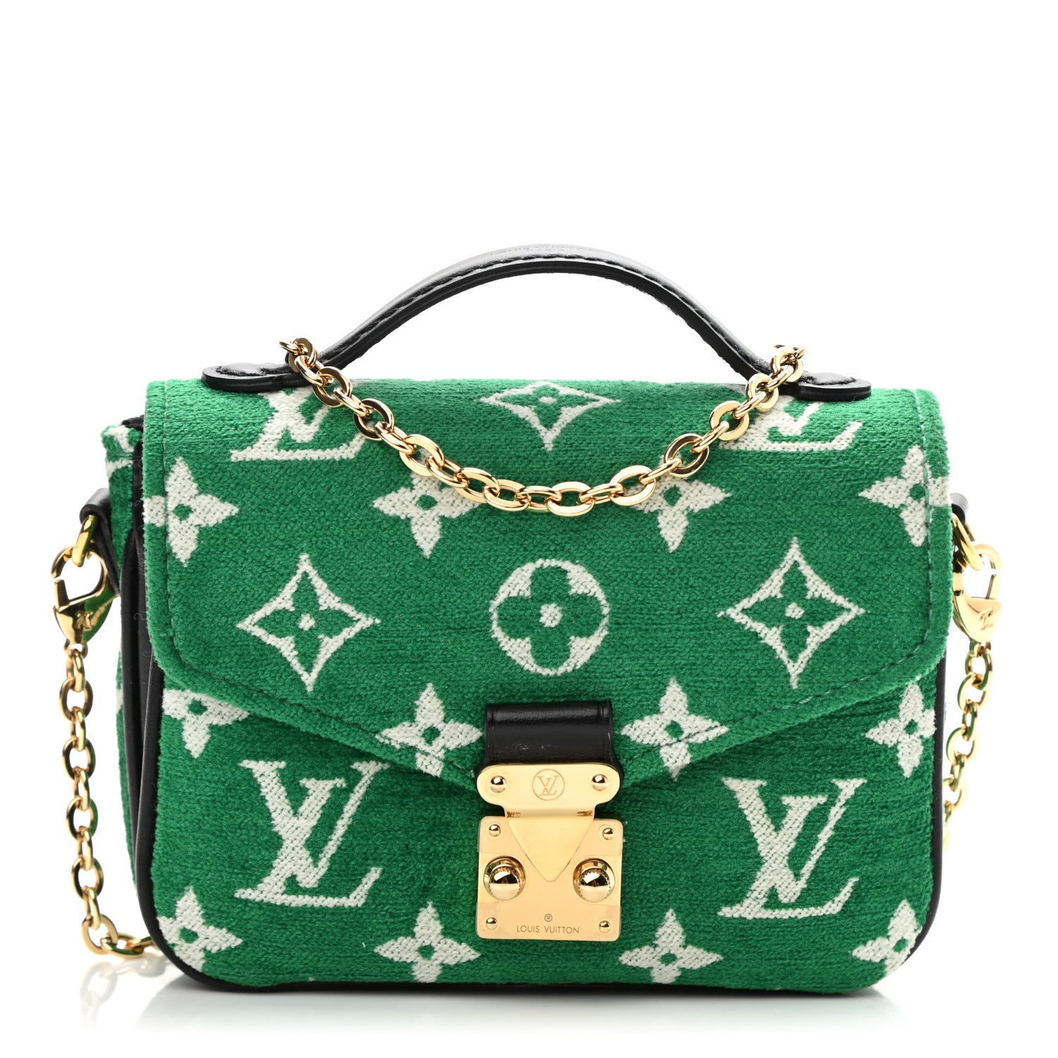Louis Vuitton Monogram Jacquard Velvet Micro Metis Green 1 of 9