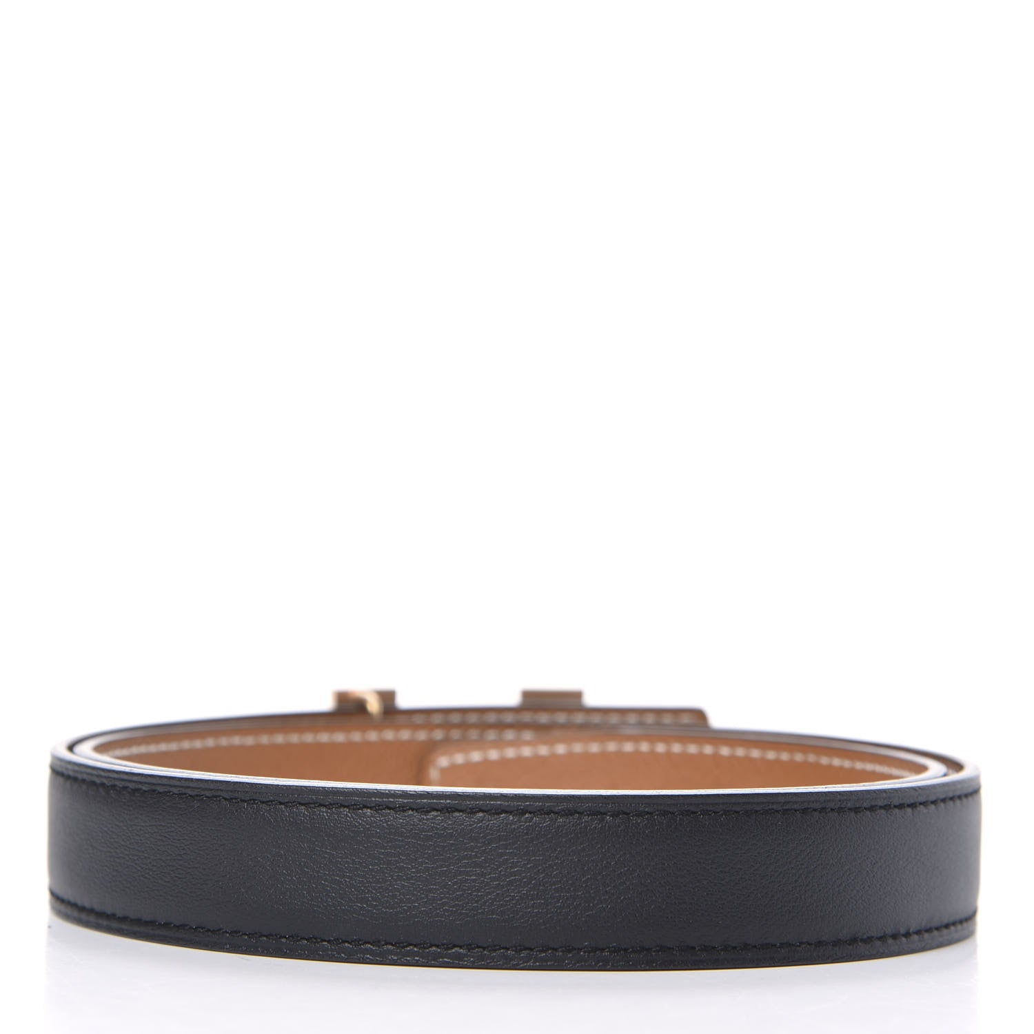 Hermes Swift Epsom 24mm Constance H Belt 75 Black Gold 2 of 5