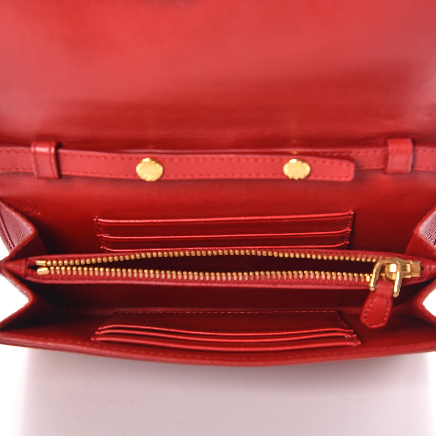 Tessuto Quilted Mini Crossbody Wallet Fuoco