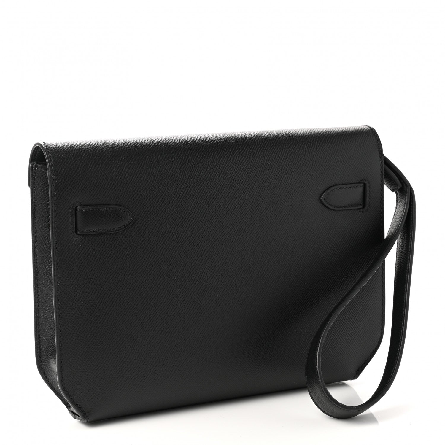 Hermes Epsom Kelly Depeches 25 Pouch Black 3 of 8