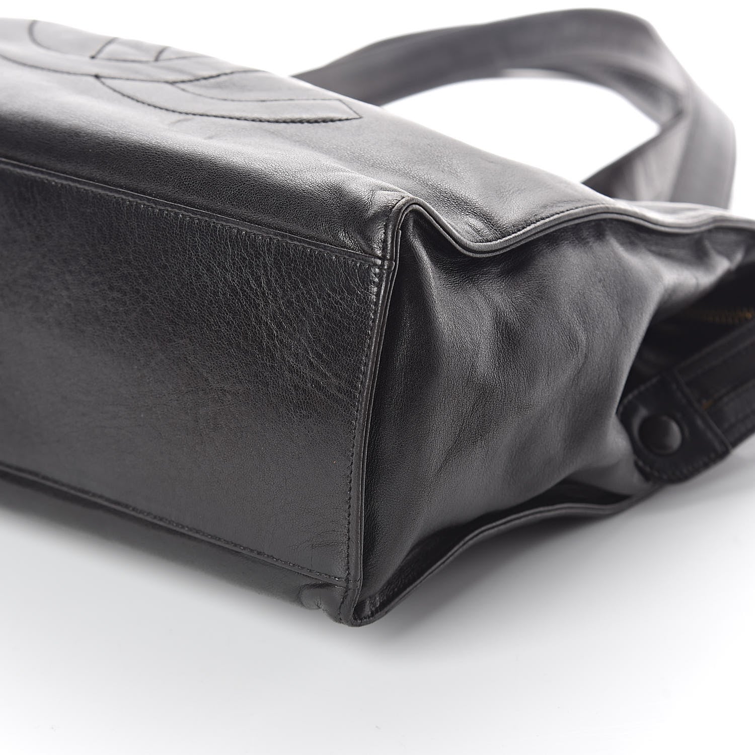 Chanel Lambskin CC Shoulder Bag Black 10 of 12