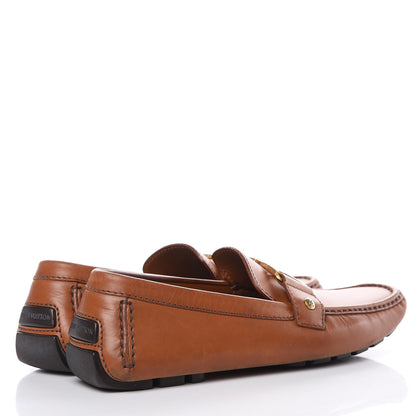 Louis Vuitton Calfskin Monte Carlo Moccasin Loafers 7 Cognac 4 of 13