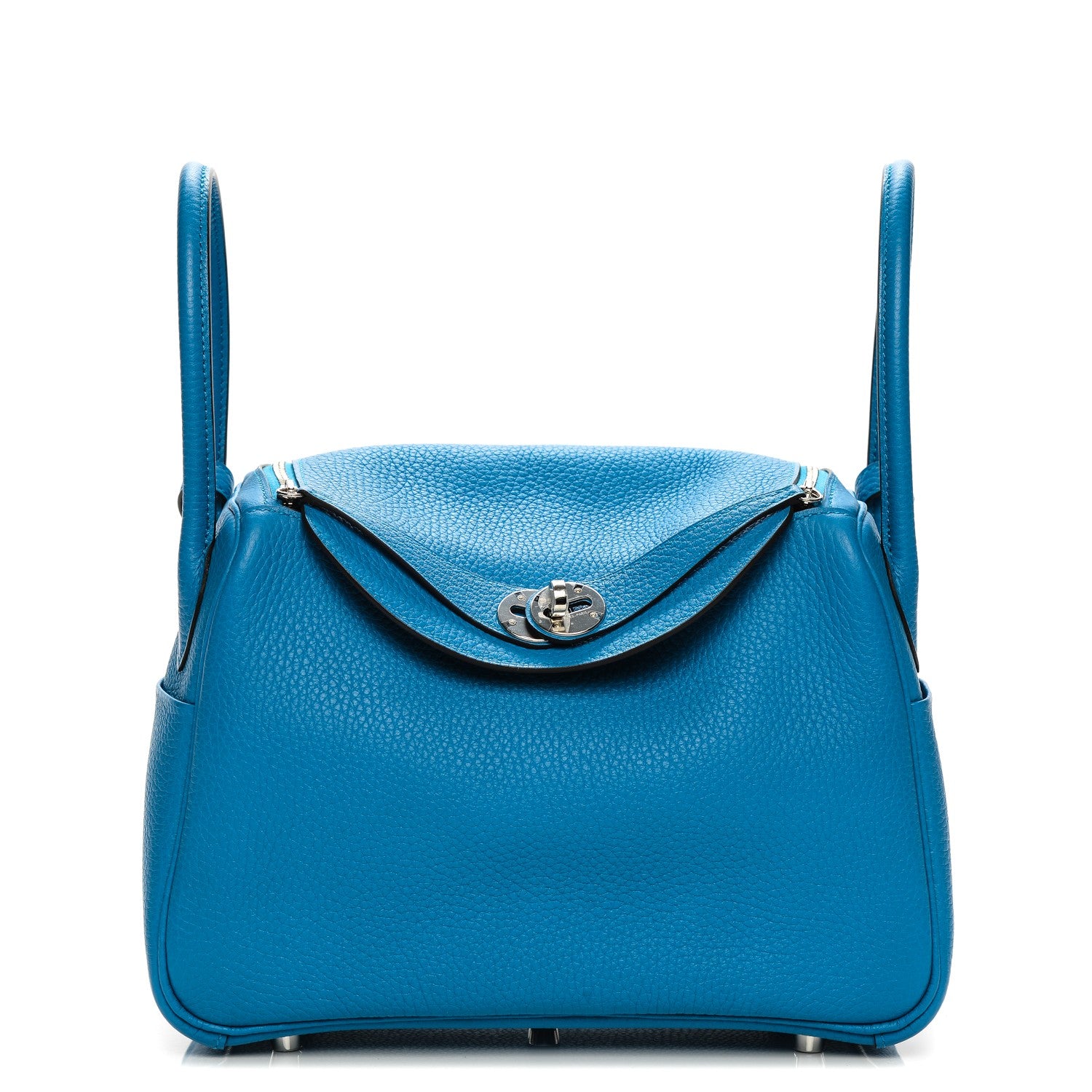 Hermes Taurillon Clemence Bi-Color Lindy 26 Bleu Zanzibar Malachite 1 of 7