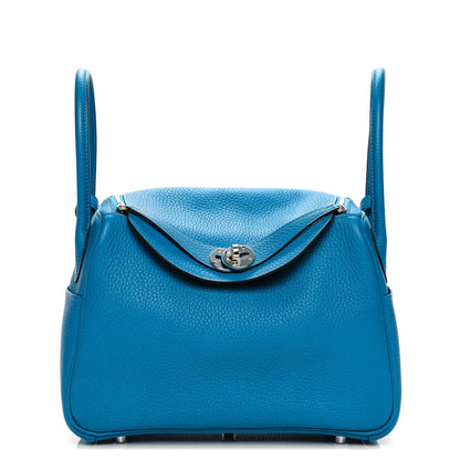 Hermes Taurillon Clemence Bi-Color Lindy 26 Bleu Zanzibar Malachite 1 of 7