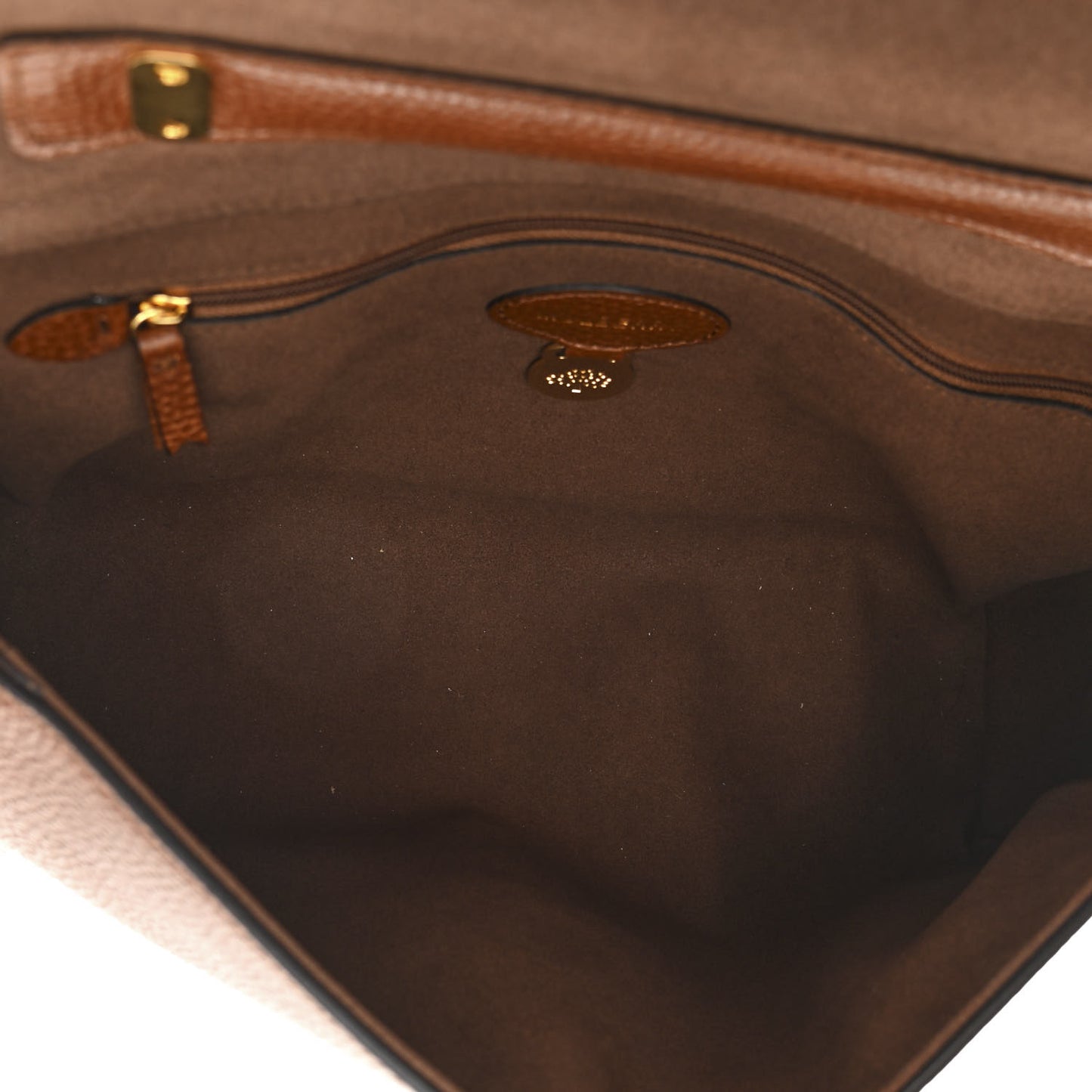 Small Classic Grain Calfskin Medium Lily Flap Oak