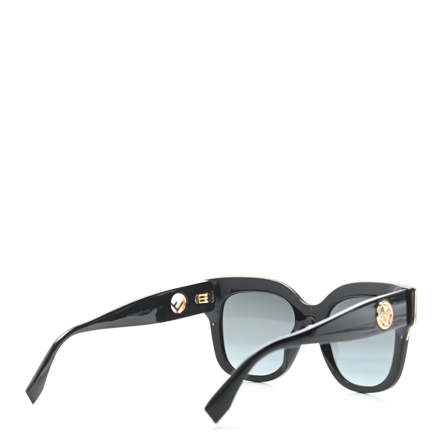 Acetate F is Fendi Sunglasses FF 0359/G/S Black