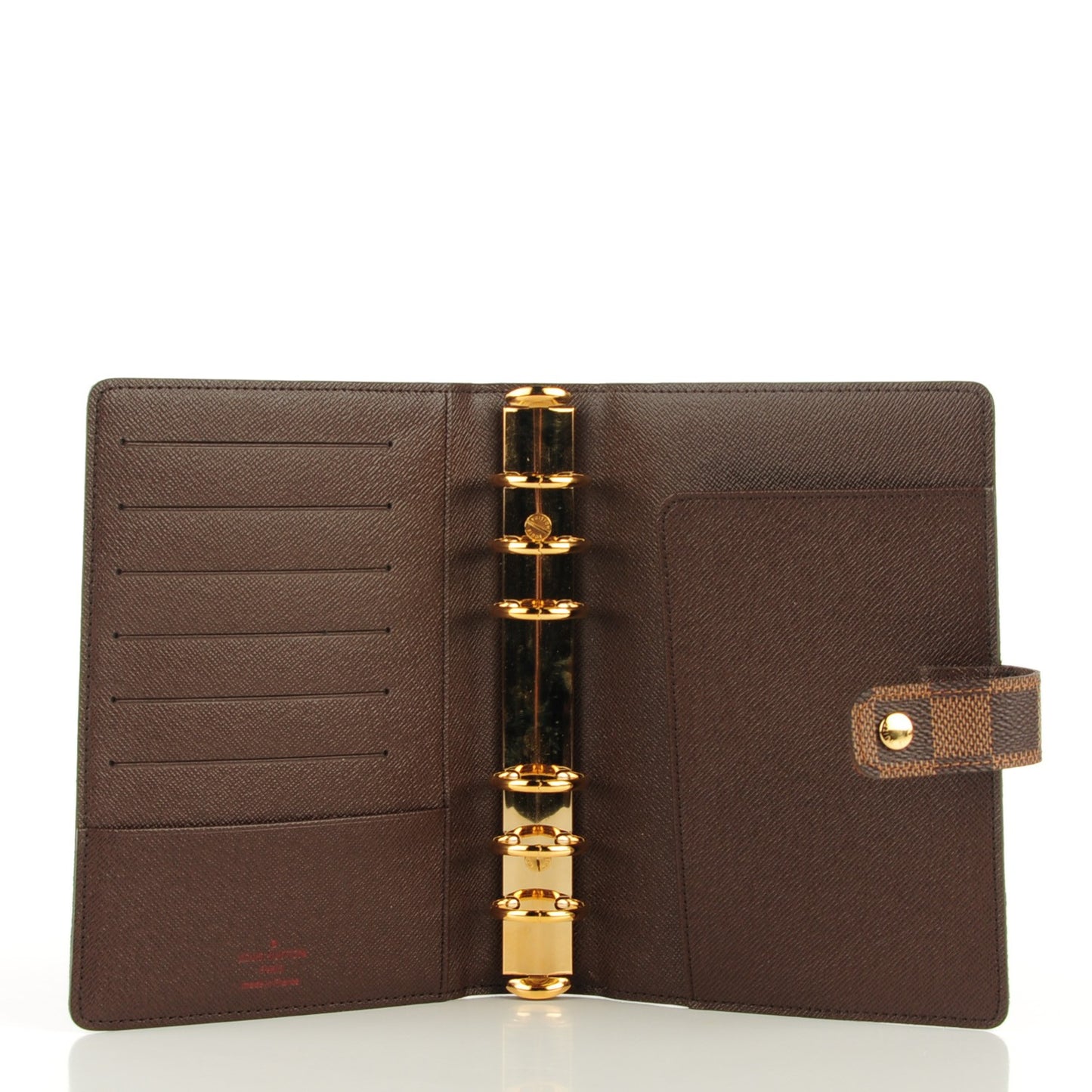 Damier Ebene Medium Ring Agenda Cover