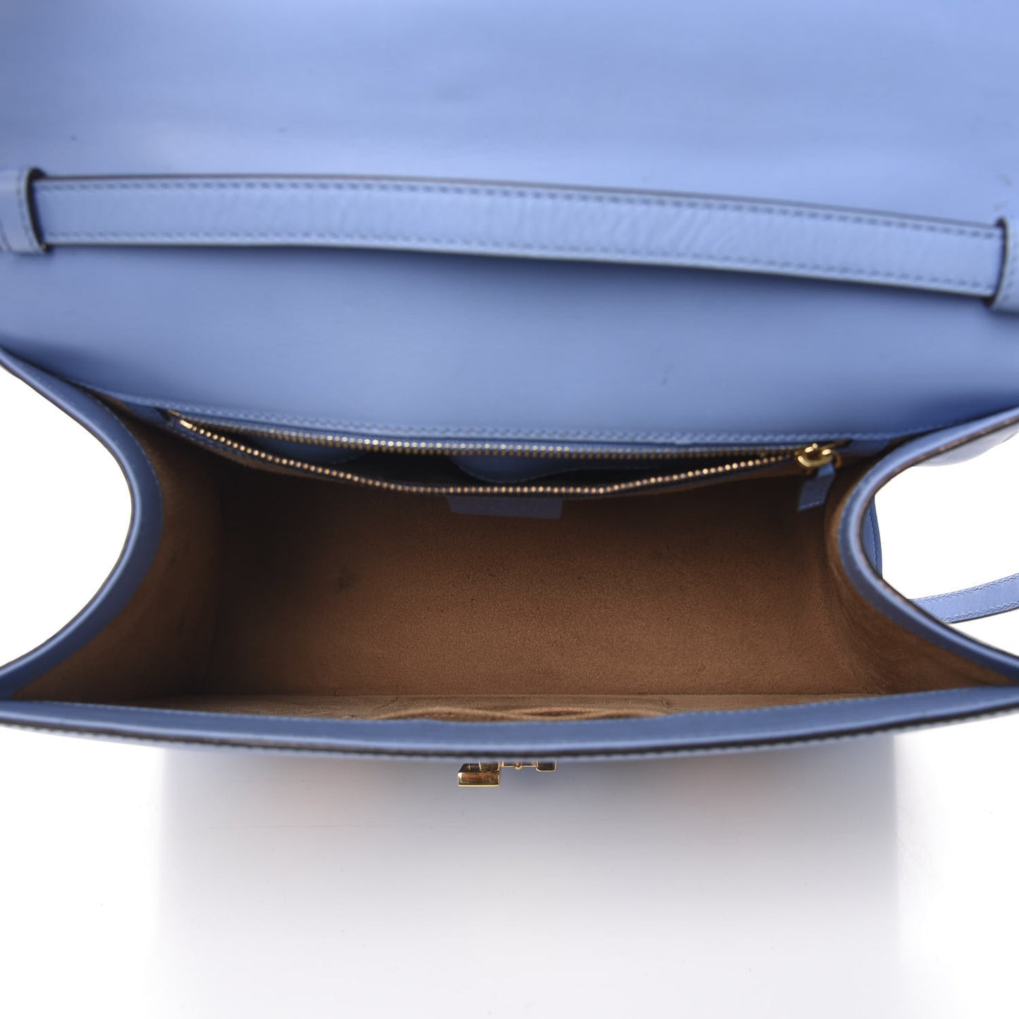 Calfskin Embroidered Medium Sylvie Top Handle Bag Clear Sky Blue