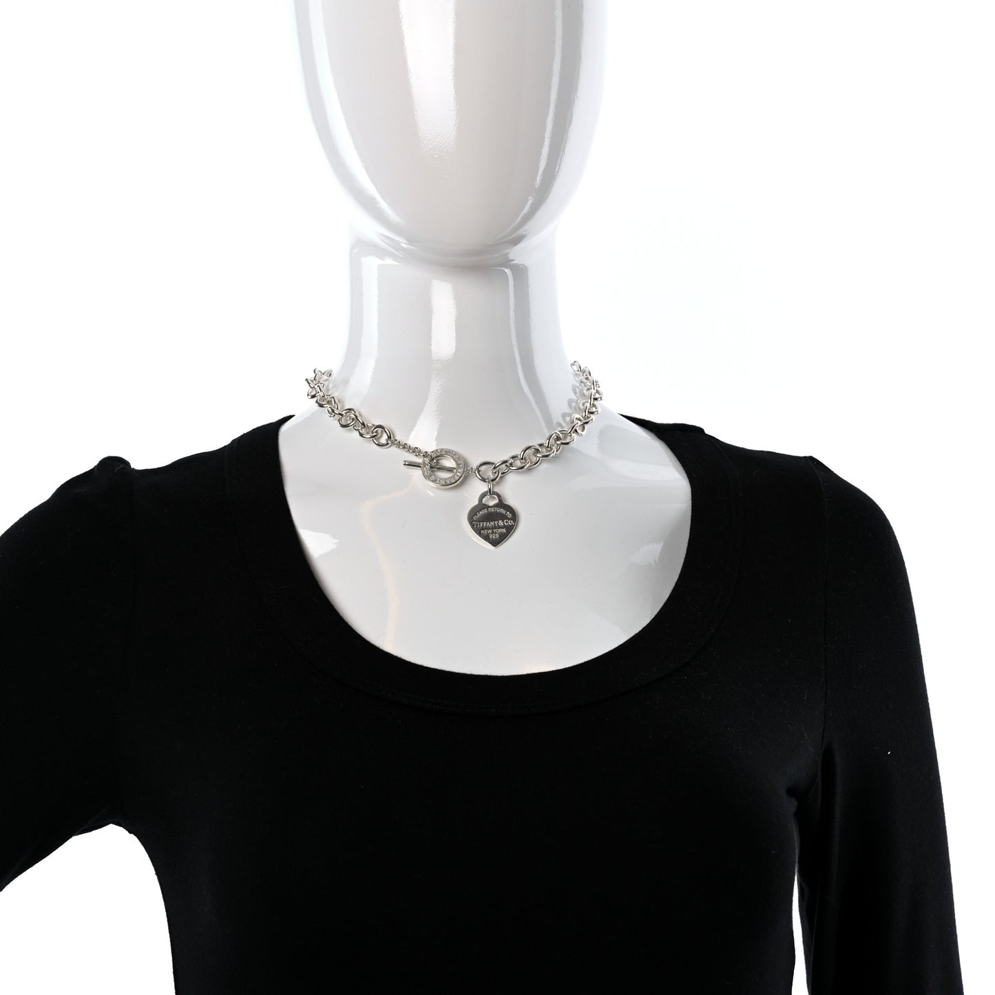 Sterling Silver Return to Tiffany Heart Tag Toggle Necklace