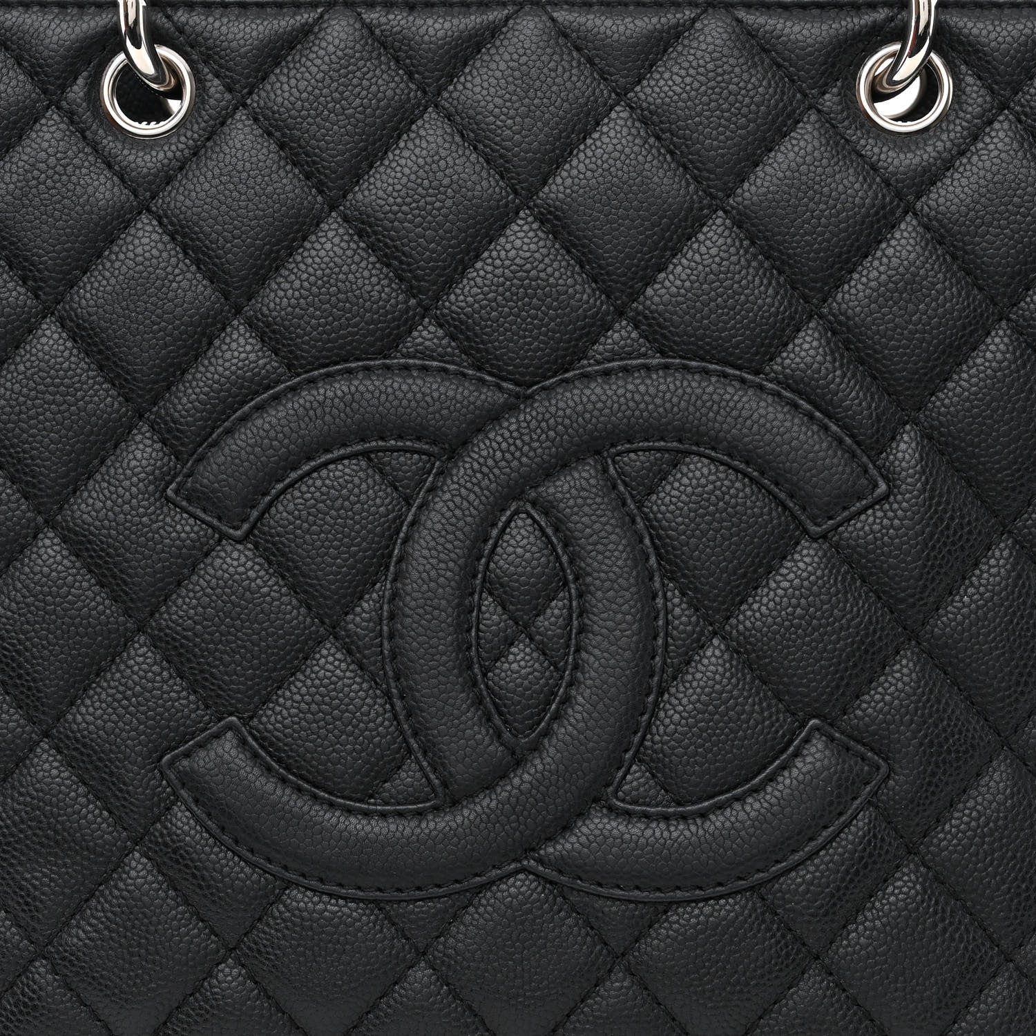 Chanel Caviar Quilted Grand Shopping Tote GST Black 8 of 12