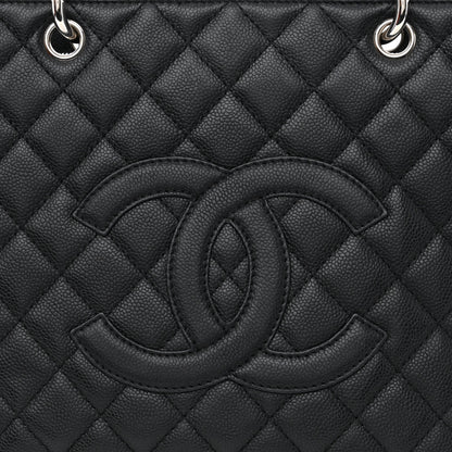 Chanel Caviar Quilted Grand Shopping Tote GST Black 8 of 12