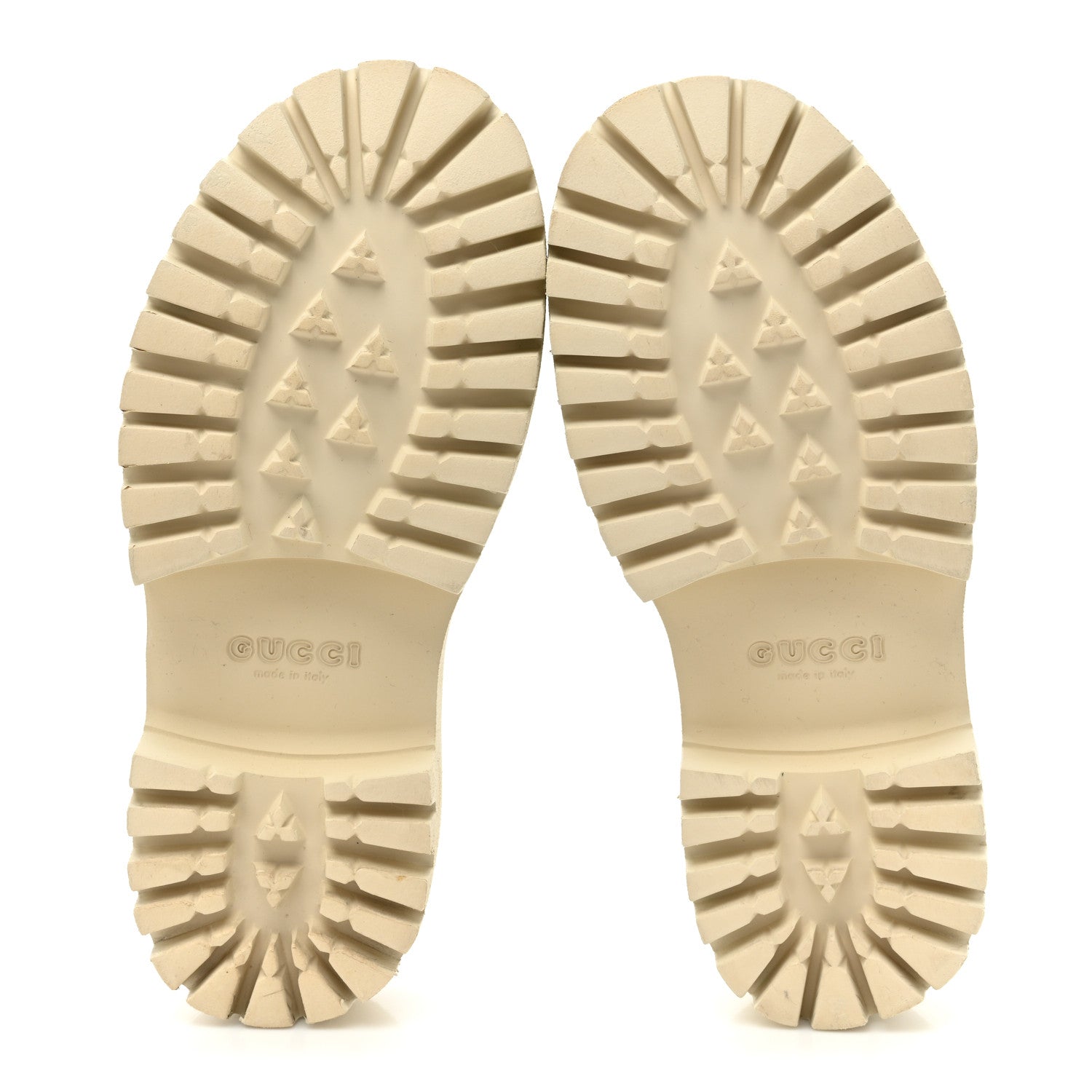 Gucci Rubber GG Monogram Perforated Elea Platform 55mm Lug Sole Sandals 39 Mystic White 5 of 16