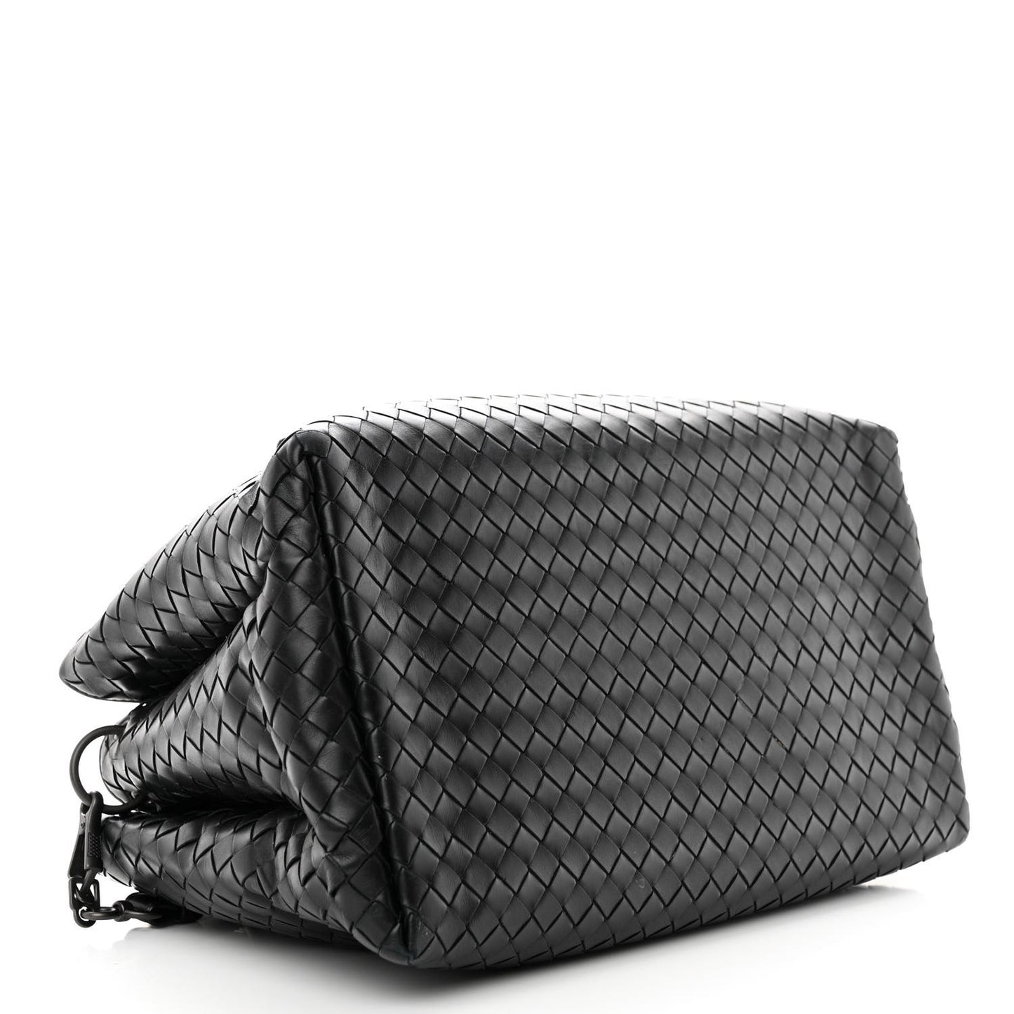 Nappa Intrecciato Small Roma Tote Black