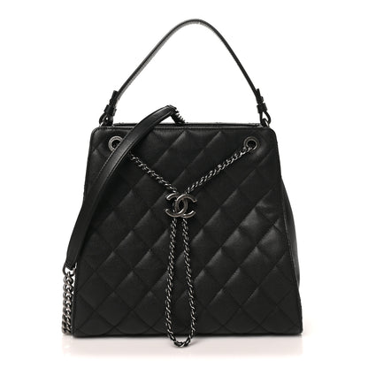 Chanel Caviar Quilted Medium CC Bucket Bag Black 1 of 11