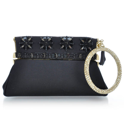 Christian Dior Satin Crystal Clutch 1 of 9