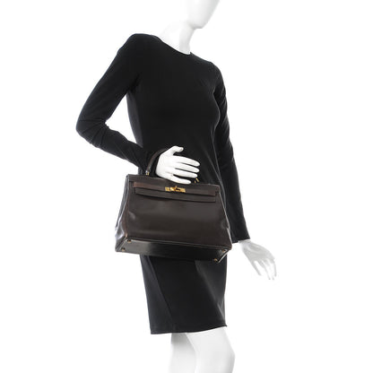 Hermes Box Kelly Retourne 32 Chocolate 53 of 53