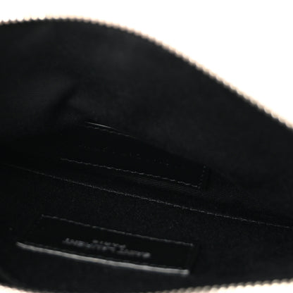 Saint Laurent Grain De Poudre Chevron Monogram Bill Pouch Marble Pink 5 of 10