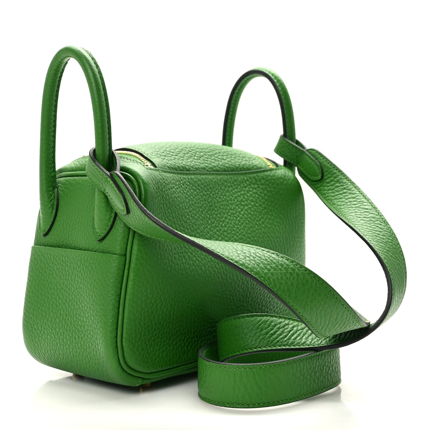 Taurillon Clemence Mini Lindy 20 Vert Yucca