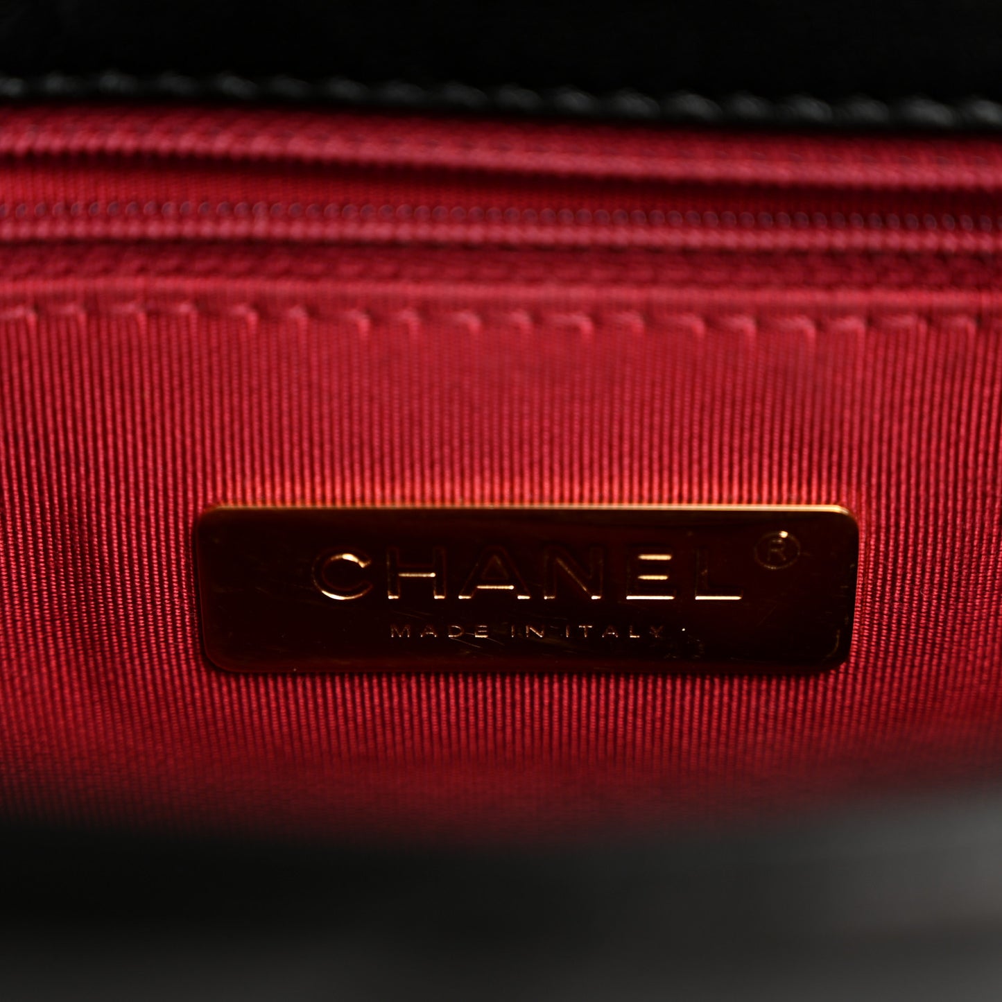 Goatskin Quilted Medium Chanel 19 Flap Black