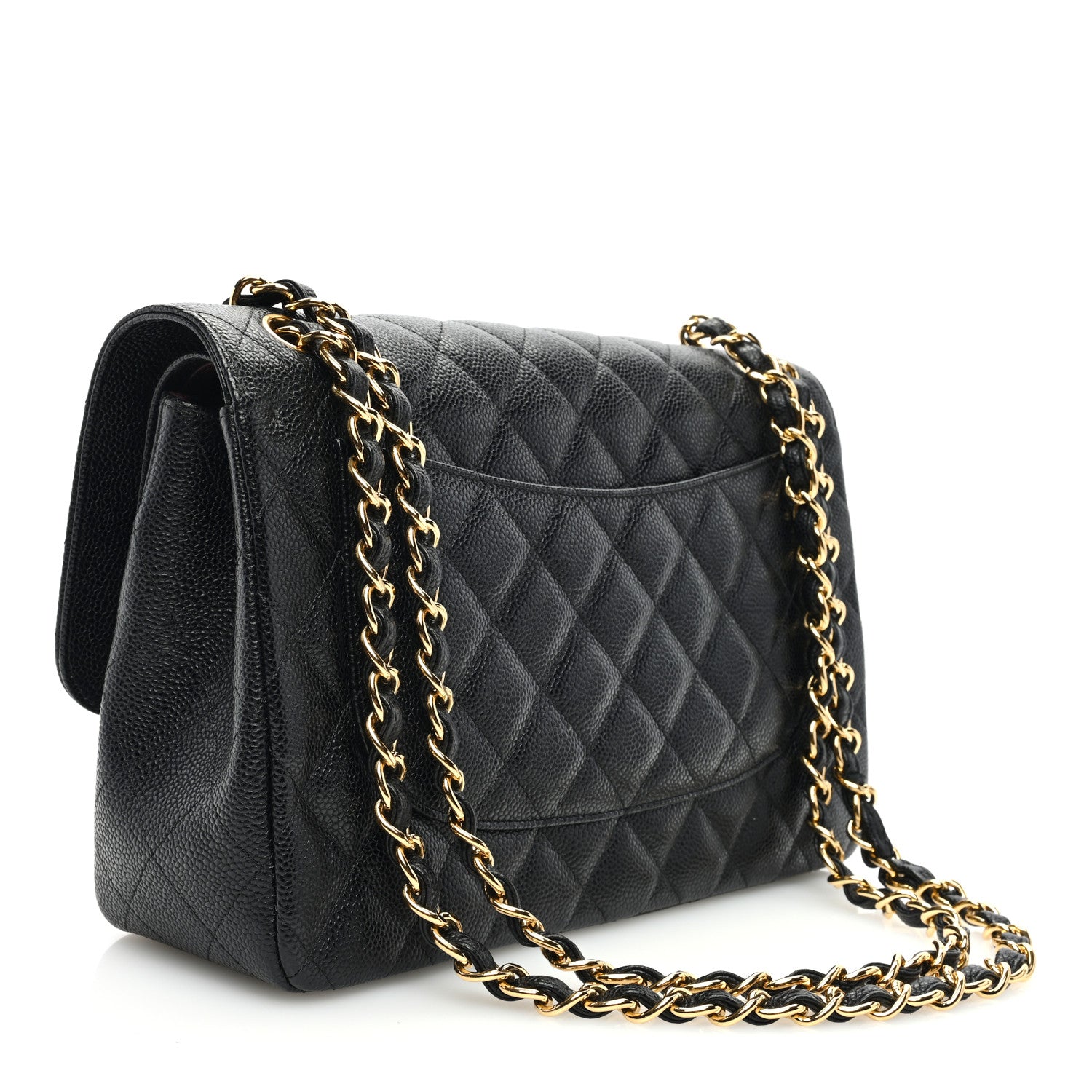 Chanel Caviar Quilted Jumbo Double Flap Black 3 of 12