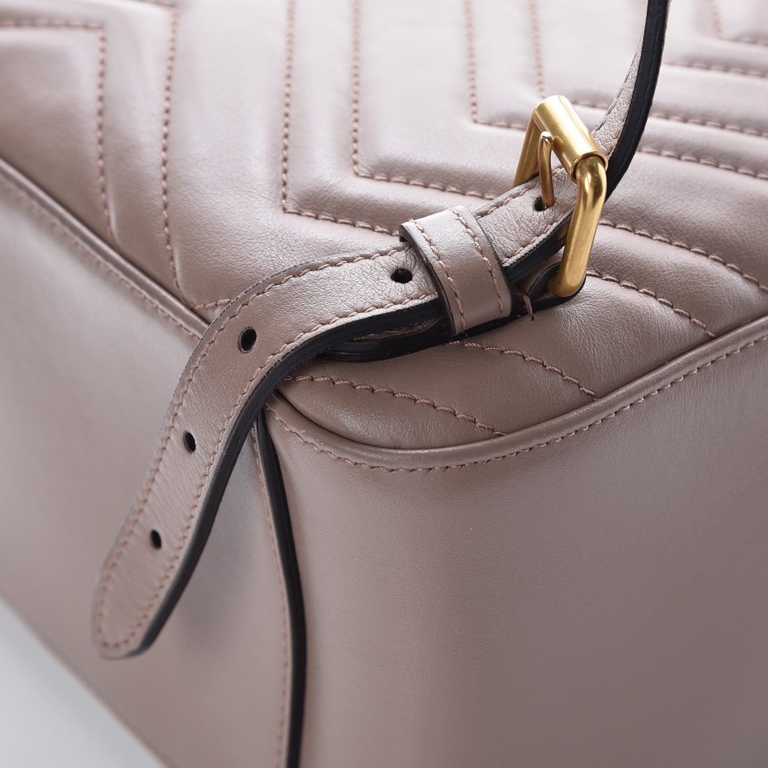 Gucci Calfskin Matelasse GG Marmont Backpack Porcelain Rose 14 of 16