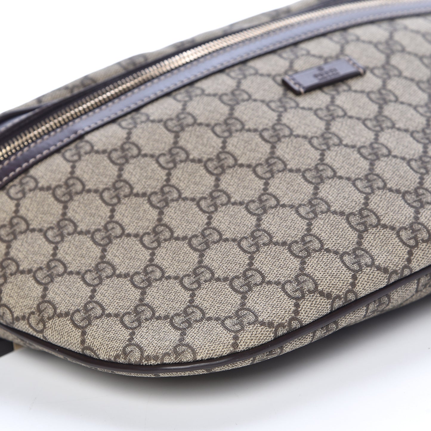 GG Plus Monogram Belt Bag Dark Brown